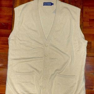 Cardigan sleeveless cashmere